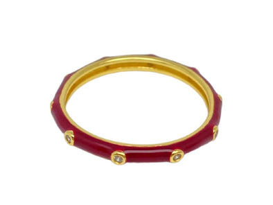 Bring It On: Maroon Stack Ring