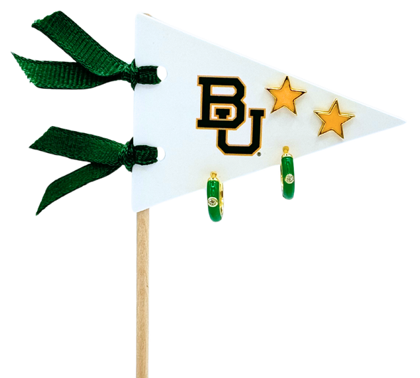 College: Pennant Pair Earring Set