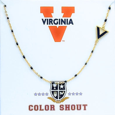 N201 - Virginia : University of Virginia Side Logo Necklace