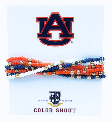 Auburn: Set of 6 Stretch Bracelets