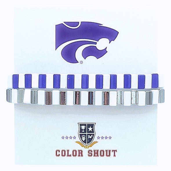B203 KS-Kansas State Enamel Tile Double Stack