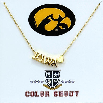N202 - IOW: University of Iowa heart necklace