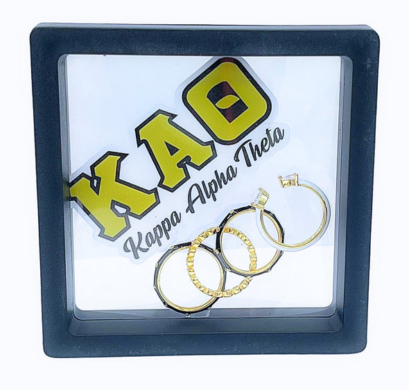 Kappa Alpha Theta 4 Stack Rings