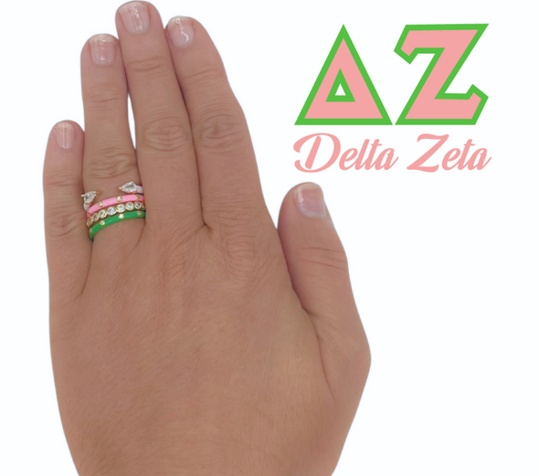 Delta Zeta Mega Stack Rings
