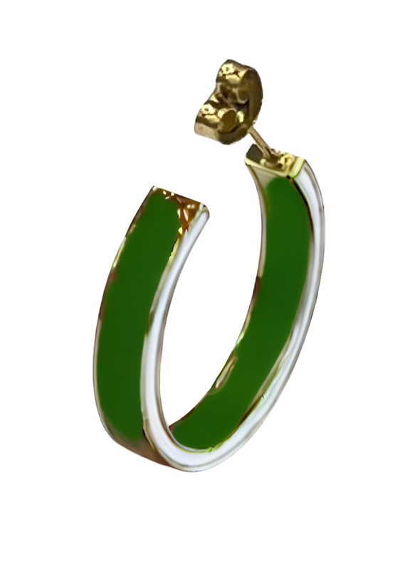 Game Day 50/50 School Colors Enamel Hoops