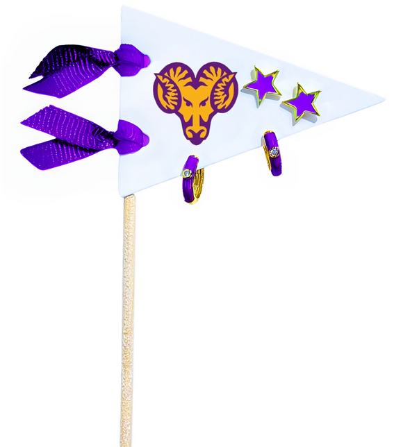 College: Pennant Pair Earring Set