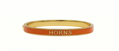 B212- TX University of Texas Longhorn Enamel Hinge Bangle