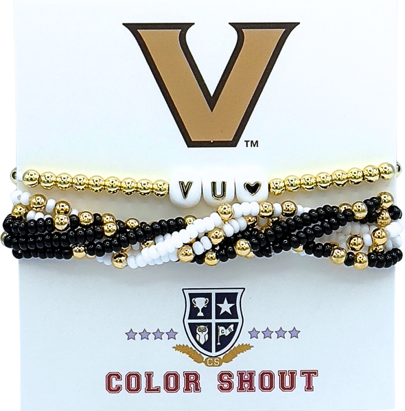 B209 - VAN  'Lucky 7' Vanderbilt University Bracelet Stack