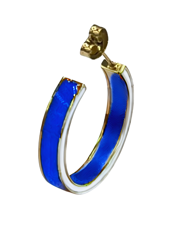 Game Day 50/50 School Colors Enamel Hoops