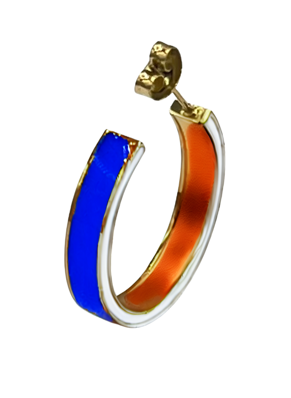 Game Day 50/50 School Colors Enamel Hoops
