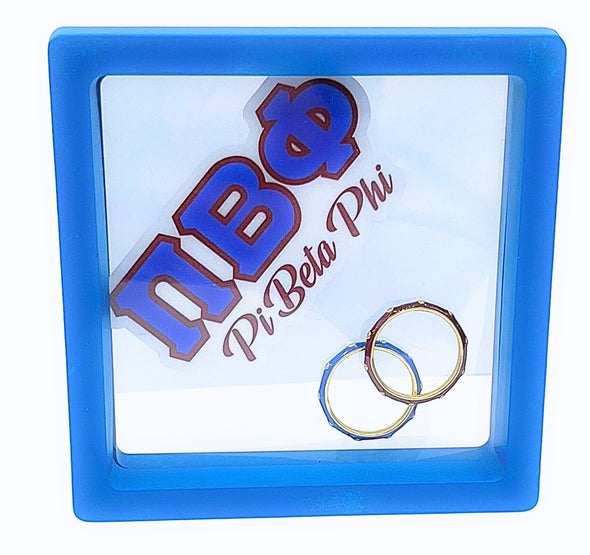 R201 PBP-Pi Beta Phi: 2 Enamel Stack Ring Set