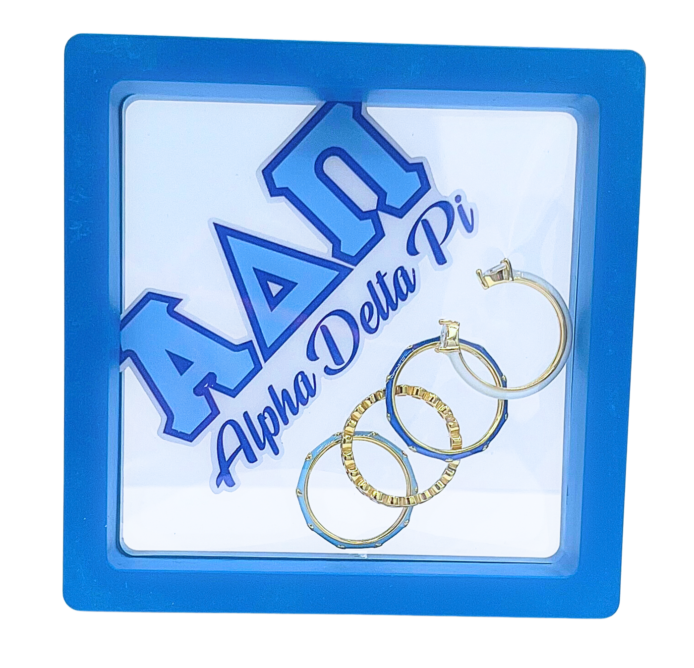 R203 ADP-Alpha Delta Pi 4 Stack Rings – Color Shout