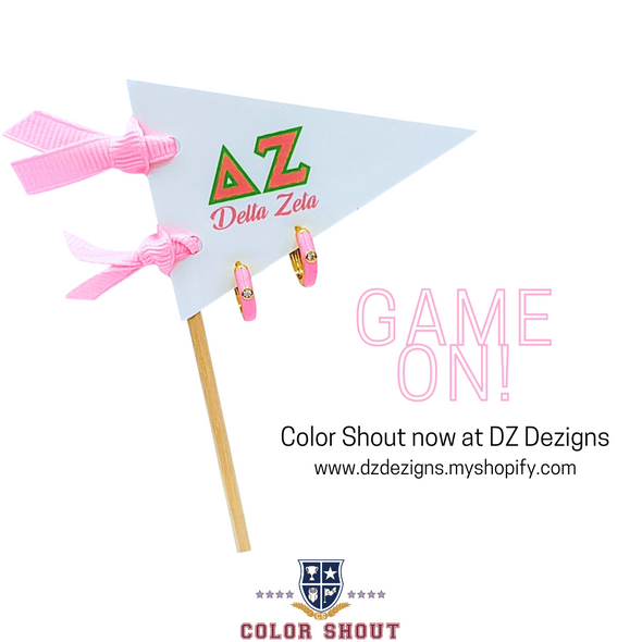 Delta Zeta Huggie Hoops