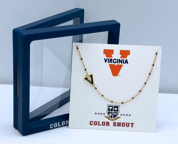 N201 - Virginia : University of Virginia Side Logo Necklace