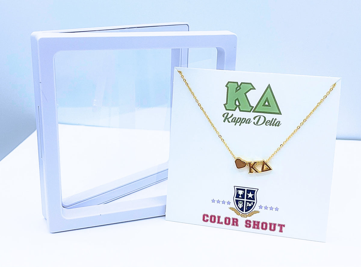 N202 KD-Kappa Delta Heart Necklace – Color Shout
