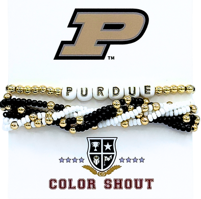 B209 - PUR  'Lucky 7' Boiler Maker Bracelet Stack