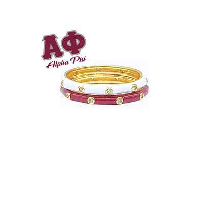 Alpha Phi: Bring It On 2 Stack Ring Set