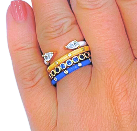 Delta Delta Delta Mega Stack Ring Set