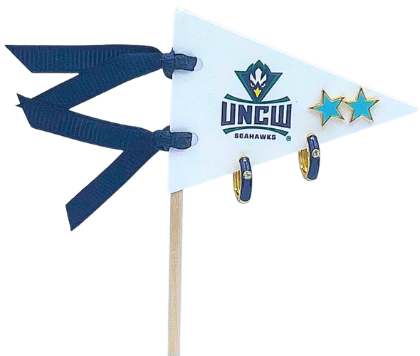 College: Pennant Pair Earring Set