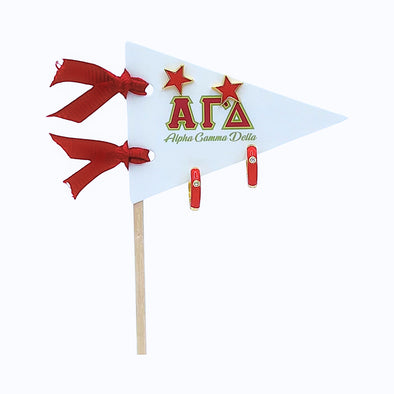 Alpha Gamma Delta Pennant Pair Earring Set