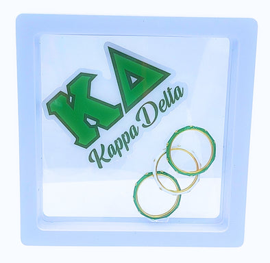 Kappa Delta 3 Enamel Stack Ring Set