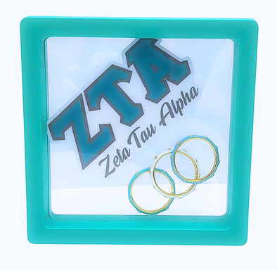 Zeta Tau Alpha 3 Enamel Stack Ring Set