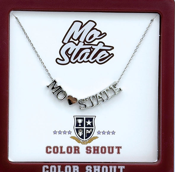 N202 (W) - MOST Missouri State heart necklace