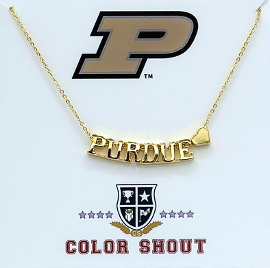 N202 - PUR : Purdue University Heart Necklace