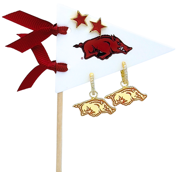 College: Pennant Pair Earring Set