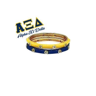 Alpha Xi Delta: Bring It On 2 Stack Ring Set