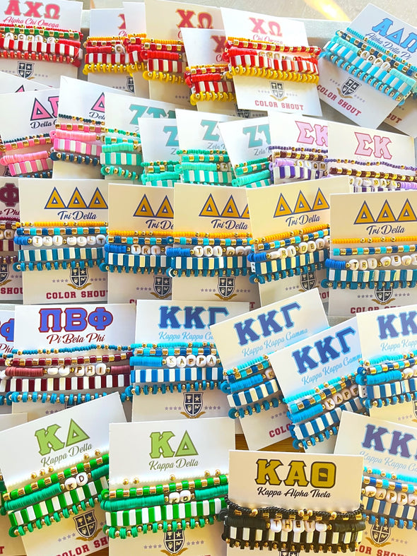 B204-Sorority 5 Bracelet Mega Stack