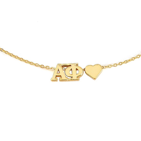 Alpha Phi Heart Necklace