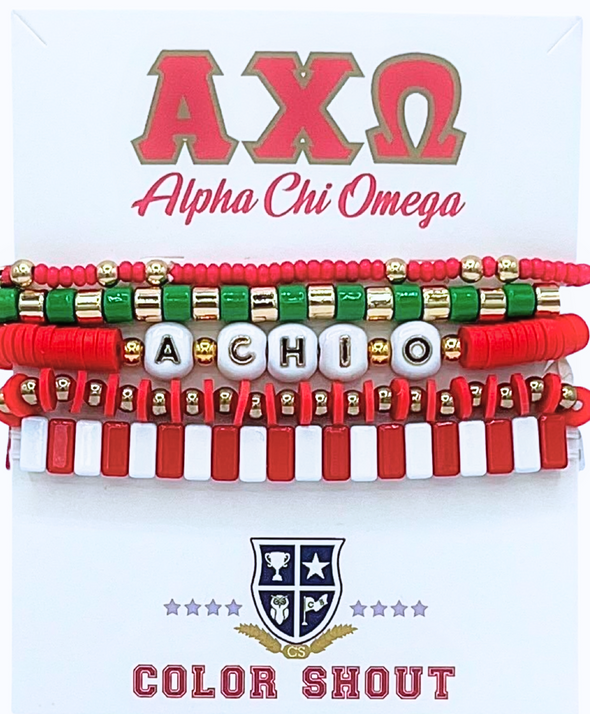 B204-Sorority 5 Bracelet Mega Stack