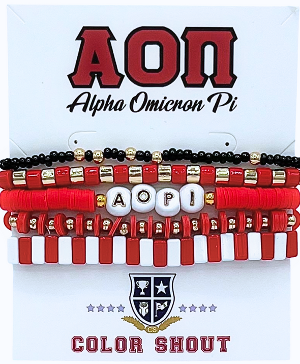 B204-Sorority 5 Bracelet Mega Stack