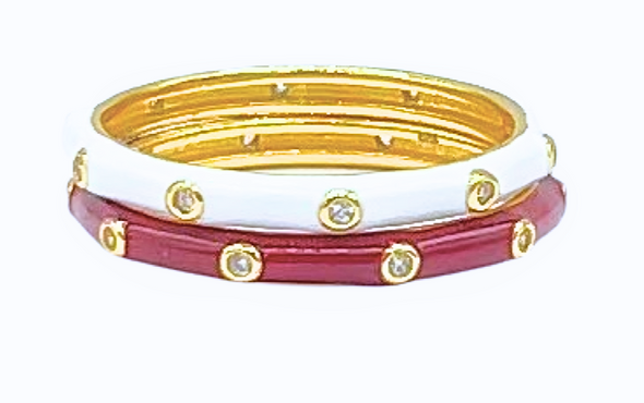 R201 AP- Alpha Phi: Bring It On 2 Stack Ring Set