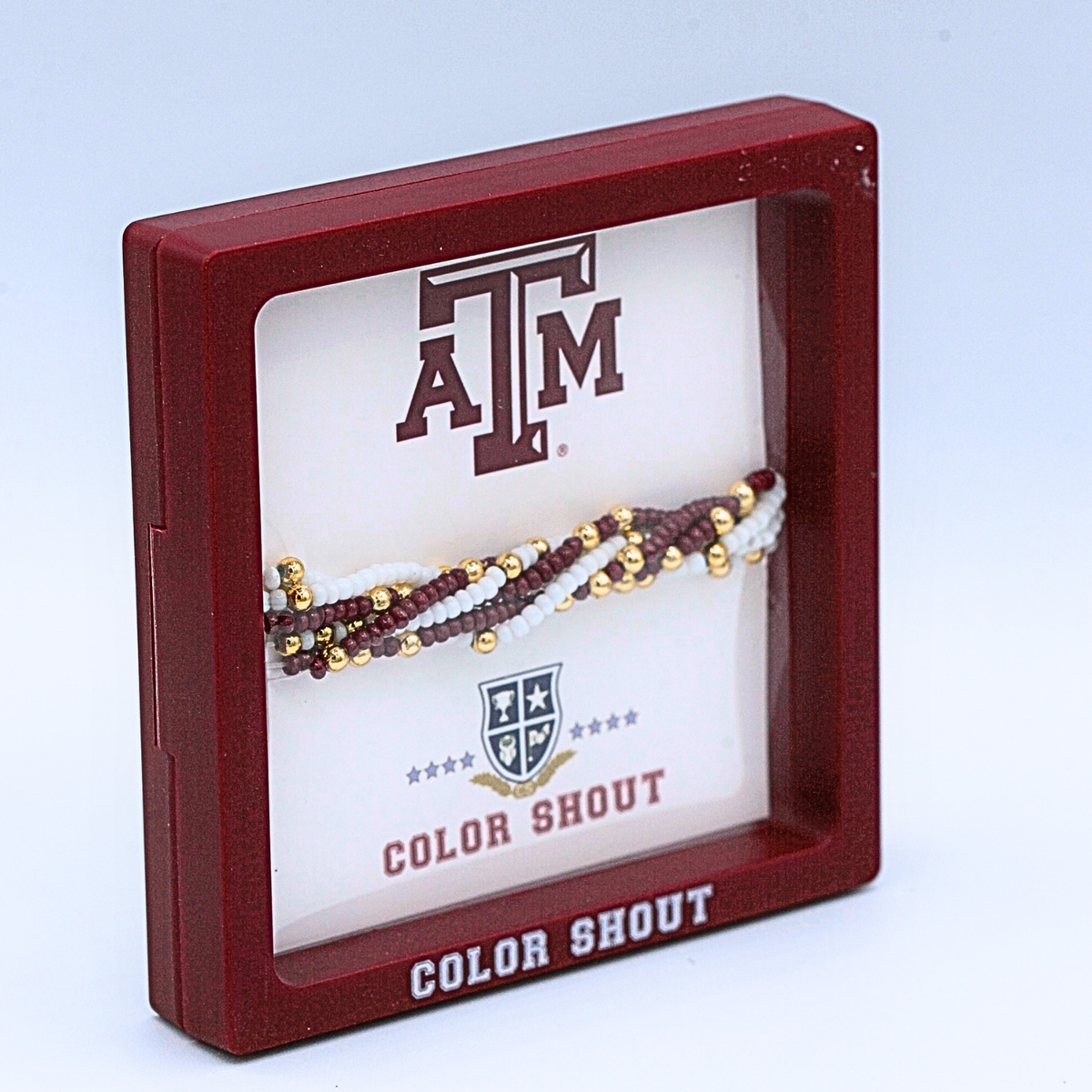 B201 - TAM : Texas A&M University Set of 6 Beaded Stretch Bracelets ...