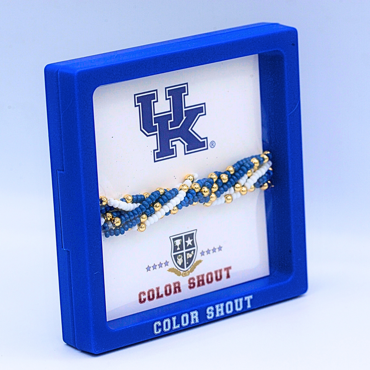 B201 - UK : University of Kentucky side set necklace – Color Shout