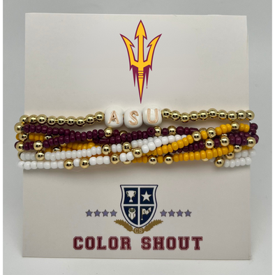 B209 - Arizona State 'Lucky 7' Bracelet Stack