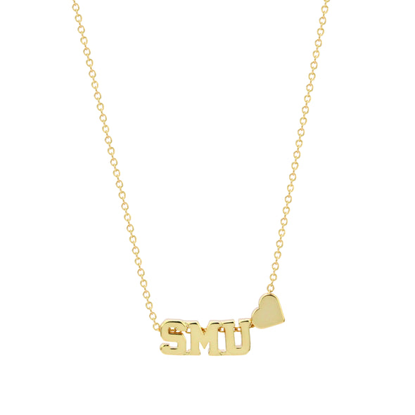 SMU Heart Necklace