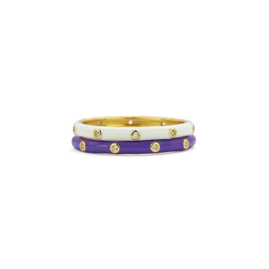 R201 TCU-TCU: Purple Out! Bring It On 2: Stack Ring Set