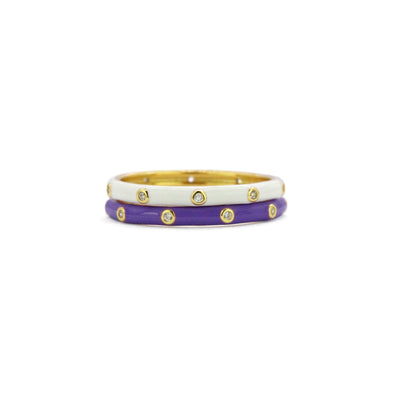 TCU: Purple Out! Bring It On 2: Stack Ring Set