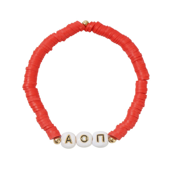 Go Greek: Sorority Vinyl Disc Bracelet