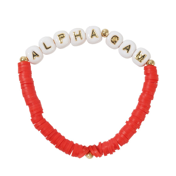 Go Greek: Sorority Vinyl Disc Bracelet