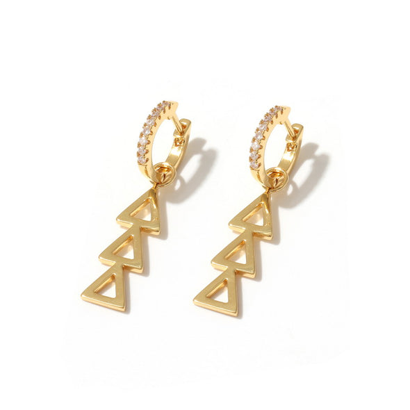 E208 - DDD - Delta Delta Delta Greek Letter Earrings