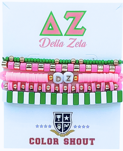 Delta Zeta 6 Bracelet Mega Stack