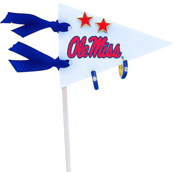 College: Pennant Pair Earring Set