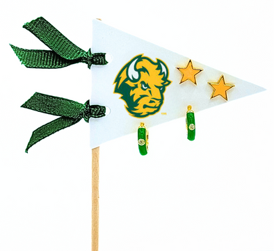 E203 - NDSU :  North Dakota State University Pennant Pair Earring Set