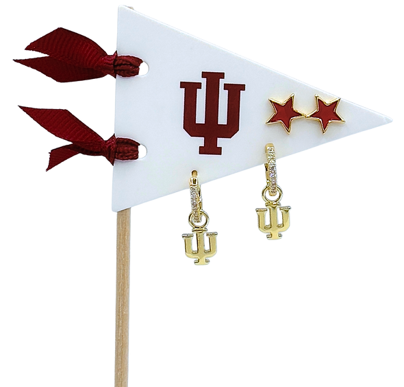 College: Pennant Pair Earring Set