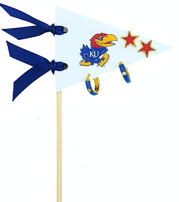 College: Pennant Pair Earring Set