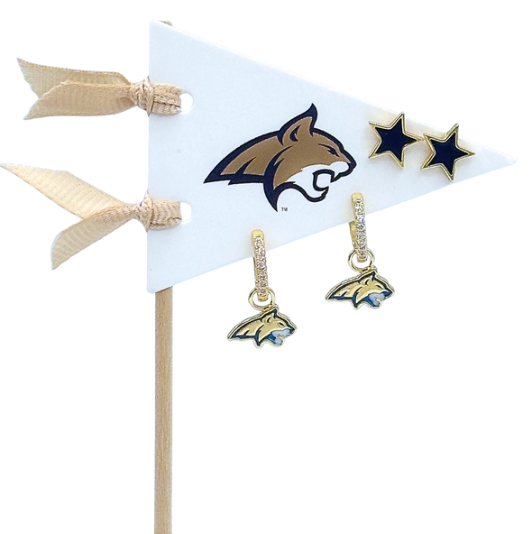 College: Pennant Pair Earring Set